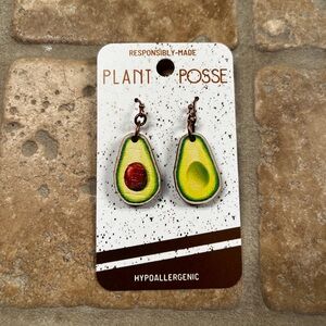 Brand New Plant Posse Avocado Earrings!